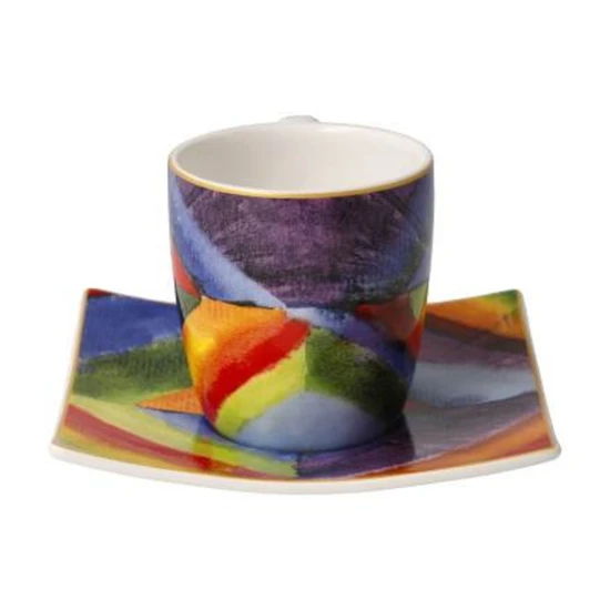 Wassily Kandinsky - Colour Study csésze + alj csontporcelán 0,1l