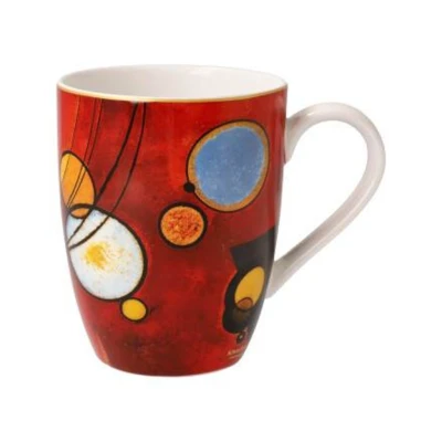 Wassily Kandinsky - Heavy Red művészi csésze csontporcelán  0,4l