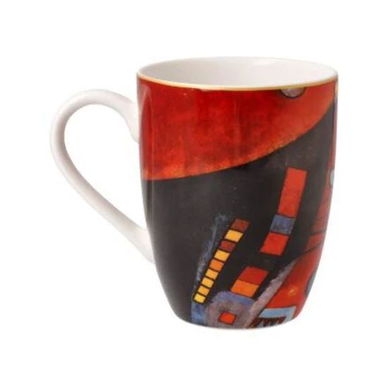 Wassily Kandinsky - Heavy Red művészi csésze csontporcelán  0,4l