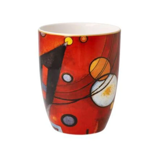 Wassily Kandinsky - Heavy Red művészi csésze csontporcelán  0,4l