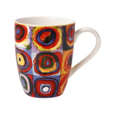Wassily Kandinsky - Squares művészi csésze csontporcelán  0,4l