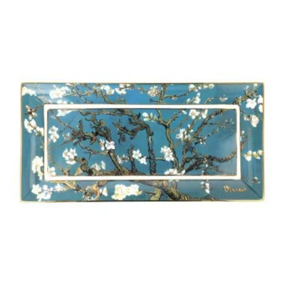 Vincent van Gogh - Almond Tree Blue tál csontporcelán