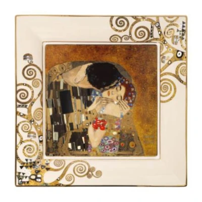 Gustav Klimt - The Kiss tál csontporcelán