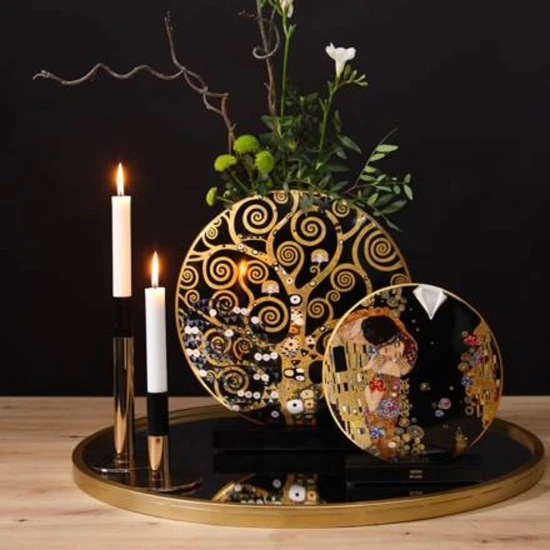 KlimtThe Kiss  Tree of Life váza porcelán