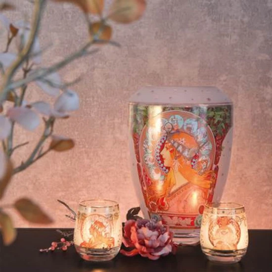 Alphonse Mucha  Dreaming viharlámpa üveg  9.5 cm