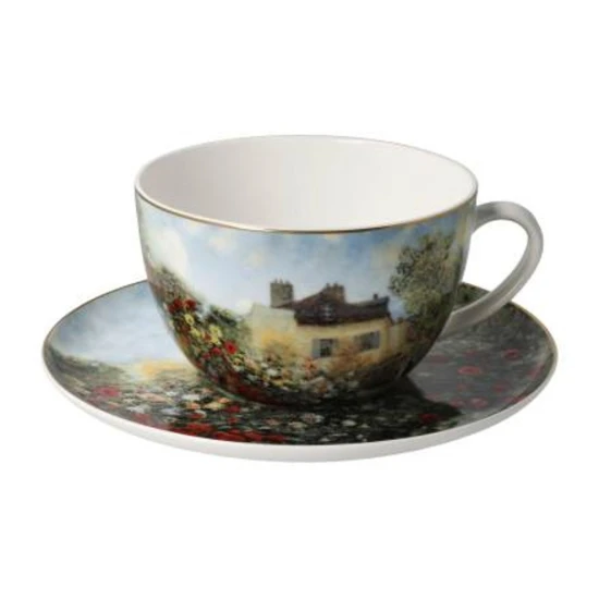 Claude Monet  The artist's house tejeskávés csésze csontporcelán  0,5l
