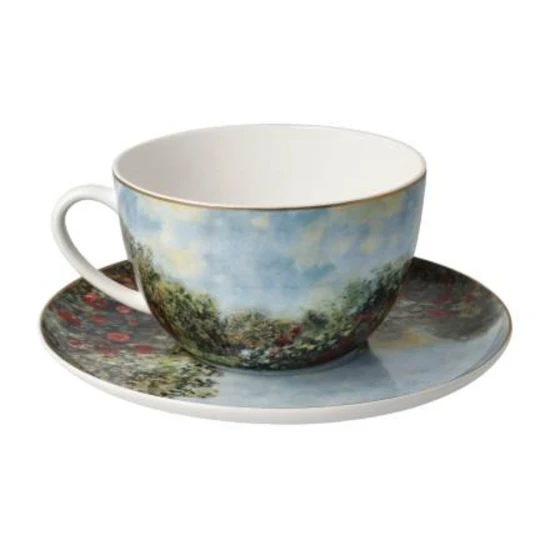 Claude Monet  The artist's house tejeskávés csésze csontporcelán  0,5l