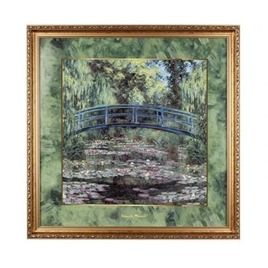 Claude Monet -Japanese bridge kép porcelán Limited Edition