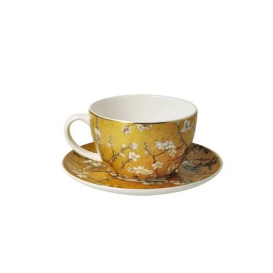 Van Gogh- Almond tree teás-cappuccinos csésze csontporcelán 0,25l
