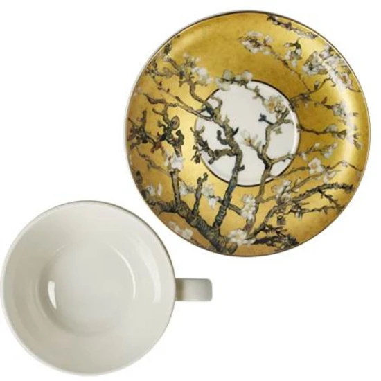 Van Gogh- Almond tree teás-cappuccinos csésze csontporcelán 0,25l