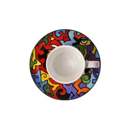 Billy the Artist - Evolution of Love II csésze + alj csontporcelán 0,1l