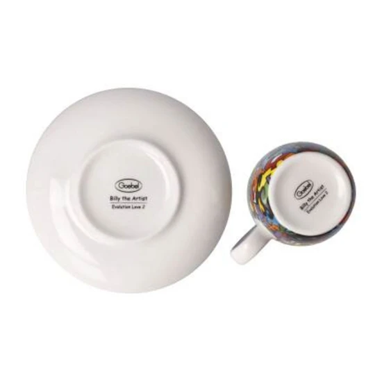 Billy the Artist - Evolution of Love II csésze + alj csontporcelán 0,1l