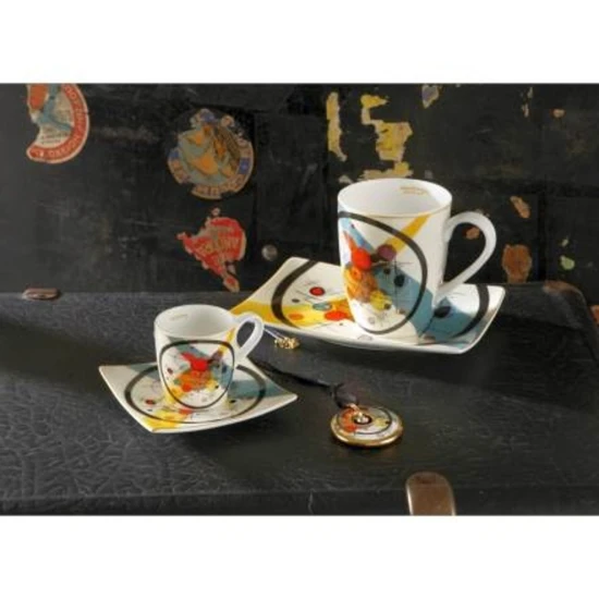 Wassily Kandinsky - Circles in a Circle csésze + alj csontporcelán 0,1l