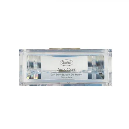 De Heem - Summer Flowers asztali óra üveg Ziffernblatt: Römische Ziffern 26.5 cm