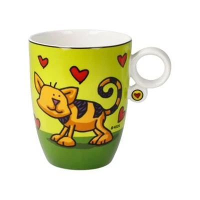 Ed Heck  Love Cat művészi csésze csontporcelán  0,4l