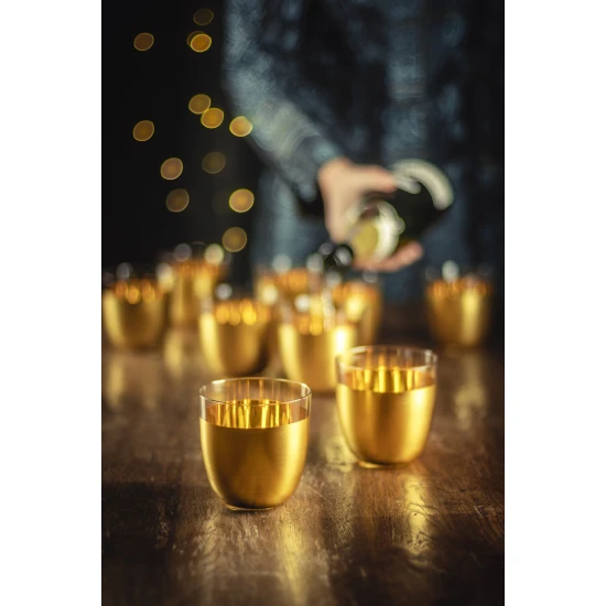 Eisch COSMO COLLECT 2 db pohár full-arany díszhengerben 3,9dl 91 mm