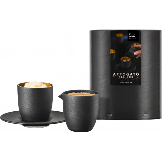 Eisch COSMO GOLD Affogato al oro kávéscsésze kiöntővel díszhengerben 1dl 65 mm Eisch COSMO GOLD Affogato al oro kávéscsésze kiöntővel díszhengerben 1dl 65 mm