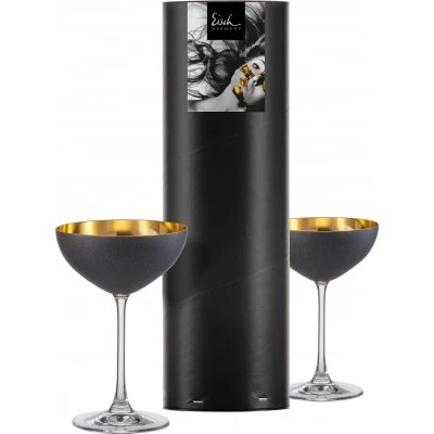 Eisch COSMO GOLD 2 db desszert tál díszhengerben 2,5dl 170 mm