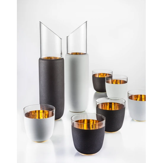 Eisch COSMO GOLD karafé díszhengerben 1l 328 mm Eisch COSMO GOLD karafé díszhengerben 1l 328 mm