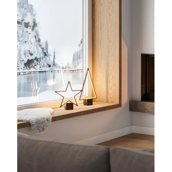 PINE 2.0 - fekete tölthető asztali lámpa 47 cm