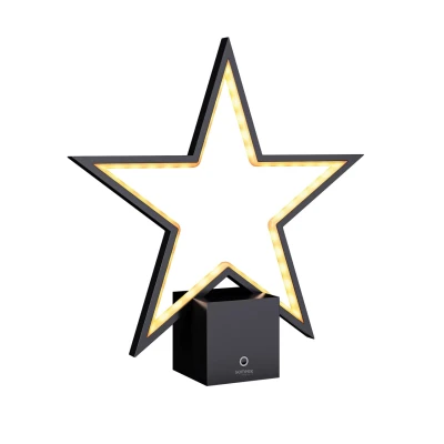 LUCY 2.0 - fekete tölthető asztali lámpa 34 cm