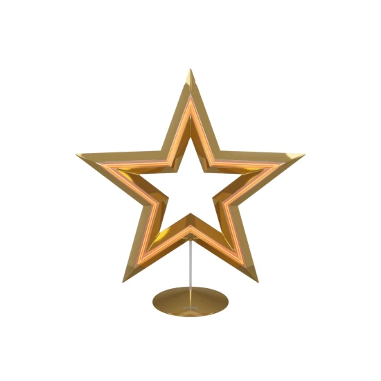 FREESTAR - arany tölthető világító csillag 30 cm