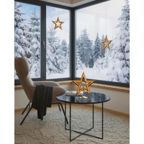 FREESTAR - arany tölthető világító csillag 30 cm