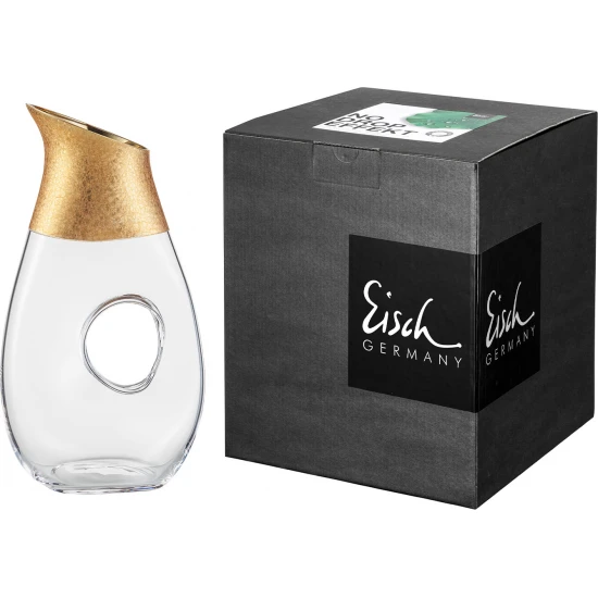 Eisch GOLD RUSH kancsó arany díszdobozban 7,5dl 298 mm