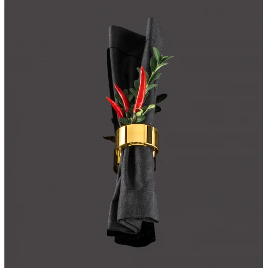 Eisch NAPKIN RINGS 2 db szalvétagyűrű arany díszdobozban 24 mm