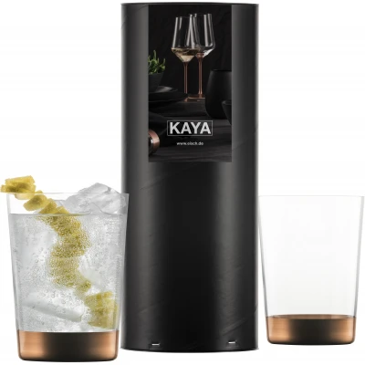 Eisch KAYA 2 db pohár díszhengerben 5,5dl 122 mm