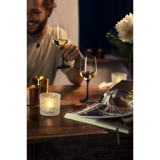 Eisch KAYA BLACK 2 db fehérboros pohár díszdobozban  4,2dl 219 mm