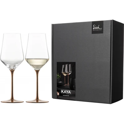 Eisch KAYA 2 db fehérboros pohár díszdobozban  3,8dl 237 mm