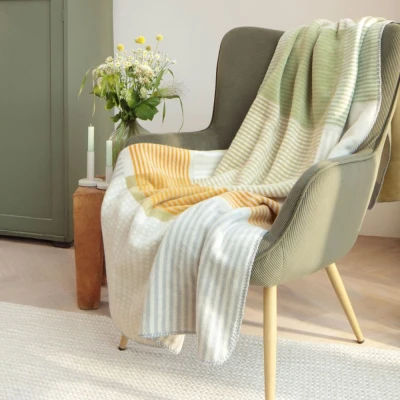 Biederlack Maze Yellow pléd 150x200 cm