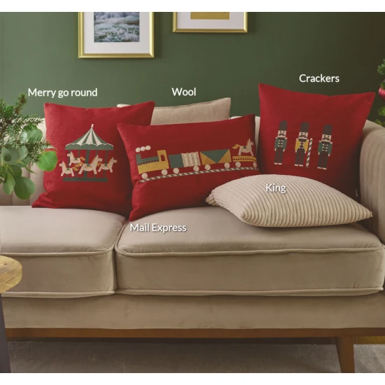 Sander Crackers párnahuzat 40 x 40 cm piros