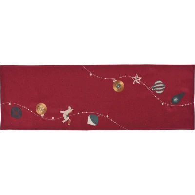 Sander Troy asztali futó 32 x 96 cm piros