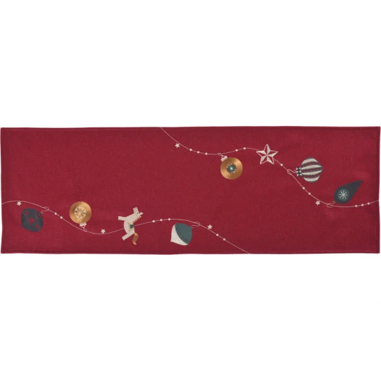 Sander Troy asztali futó 32 x 96 cm piros