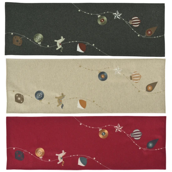 Sander Troy asztali futó 32 x 96 cm szürke