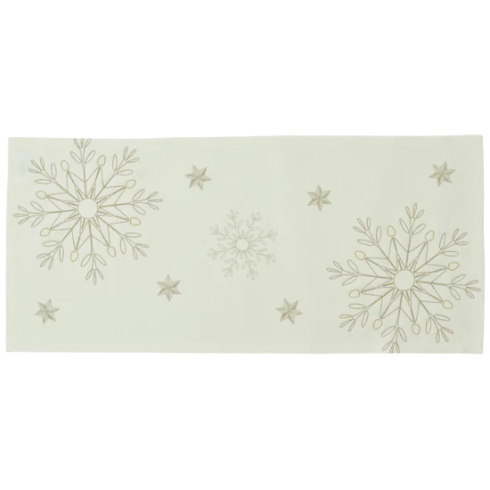 Sander Emerald asztali futó 38x85 cm szögletes ekrü