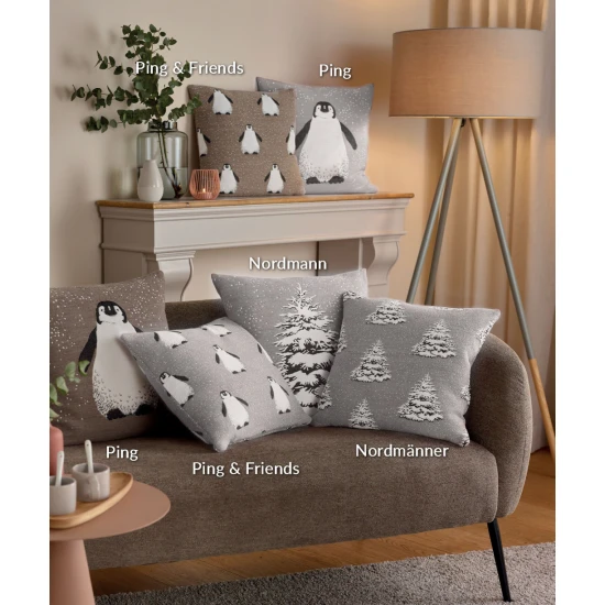 Sander Ping & Friends asztali futó 40 x 100 cm barna