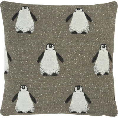 Sander Ping & Friends díszpárnahuzat 40x40 cm barna