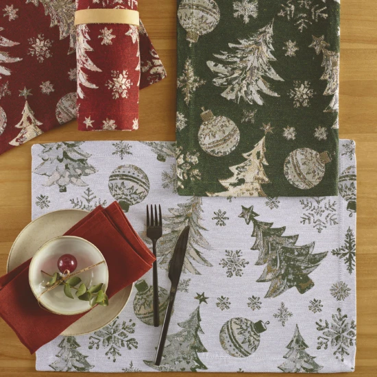 Sander Crystal Tree asztali futó 50 x 140 cm zöld