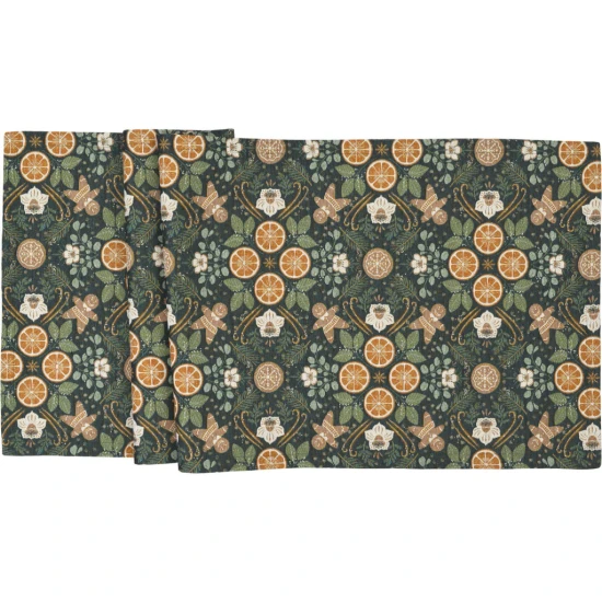 Sander Chester asztalközép 100x100 szögletes zöld