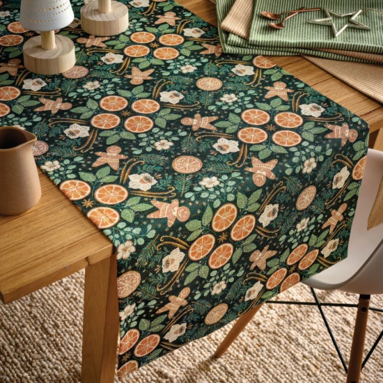 Sander Chester asztalközép 100x100 szögletes zöld