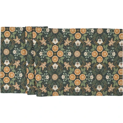 Sander Chester asztali futó 50x140 cm szögletes zöld