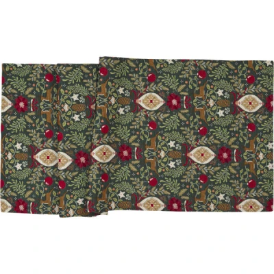 Sander Dexter asztalterítő 100x100 cm szögletes zöld