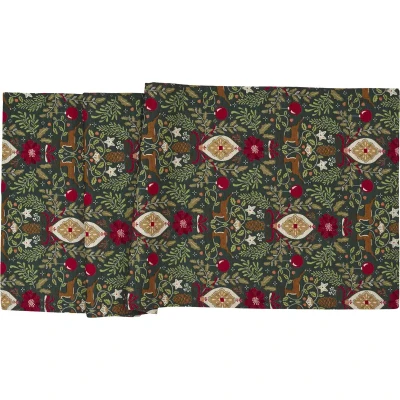 Sander Dexter asztalterítő 50x140 cm szögletes zöld