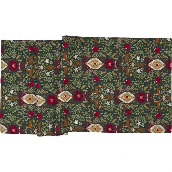 Sander Dexter asztalterítő 50x140 cm szögletes zöld