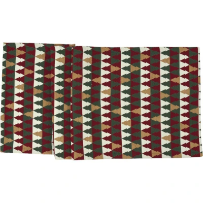 Sander Jultree asztali futó 50x140 cm szögletes piros-zöld