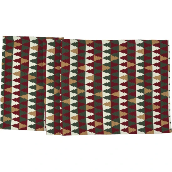 Sander Jultree asztali futó 50x140 cm szögletes piros-zöld