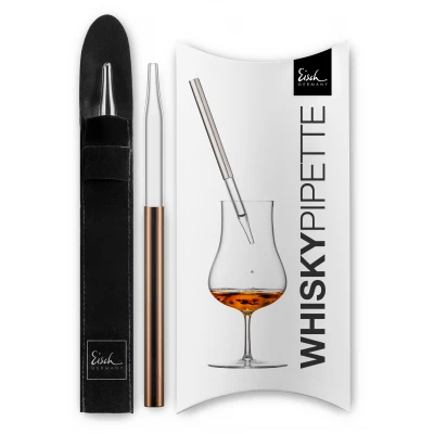 Eisch GENTLEMAN Whisky-Rum Pipetta réz díszdobozban
